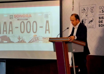 PRESENTA GOBIERNO DE SONORA NUEVA IMAGEN DE PLACAS VEHICULARES PARA EL ESTADO