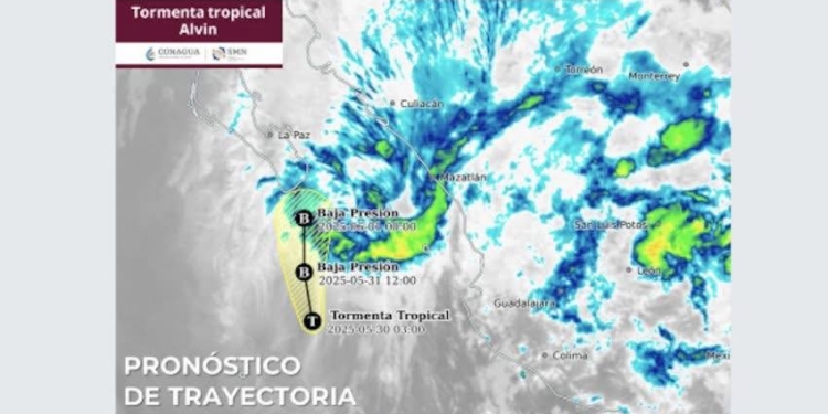 TORMENTA ‘ALVIN’ SE DEBILITA