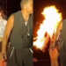 BAILARINA DEL GRUPO ILEGALES SE QUEMA CON LANZALLAMAS EN PLENO SHOW EN MONTERREY