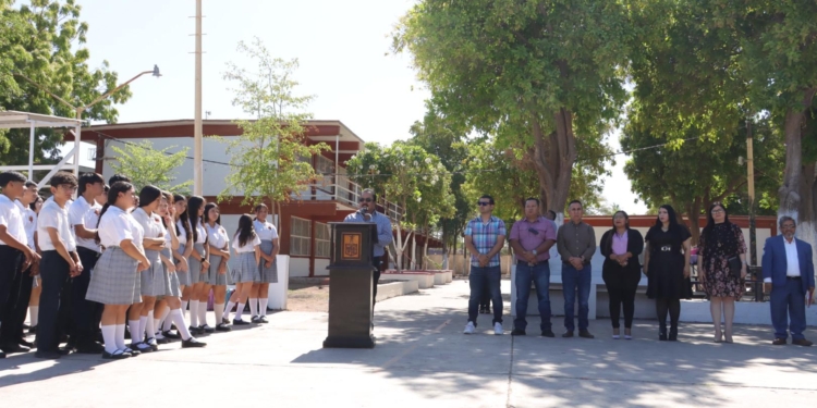 GOBIERNO DE CAJEME CELEBRA LUNES CÍVICO EN LA SECUNDARIA GENERAL #3 ‘LIBERALES DE LA REFORMA’