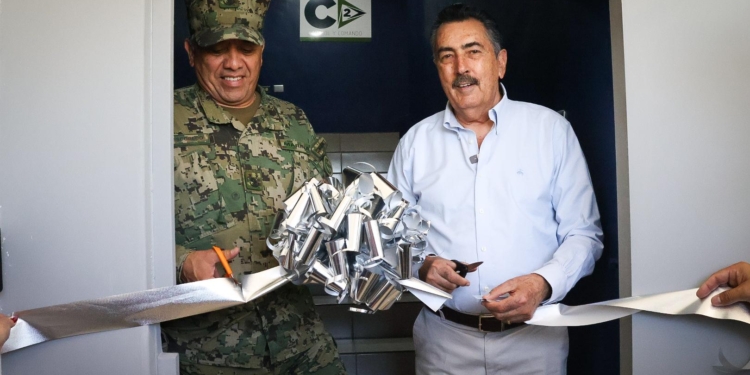 INAUGURA PRESIDENTE LAMARQUE NUEVA ÁREA DEL CENTRO DE MANDO Y CONTROL (C2) DE LA SECRETARÍA DE SEGURIDAD PÚBLICA MUNICIPAL DE CAJEME