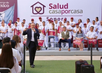 GOBERNADOR DURAZO PRESIDENTA SHEINBAUM ARRANCAN PROGRAMA ‘SALUD CASA POR CASA’ EN BENEFICIO DE MÁS DE 330 MIL SONORENSES