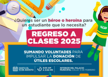 NVITA DIF CAJEME  A SUMARSE A LA CAMPAÑA ‘REGRESO A CLASES 2025’ PARA APOYAR A ESTUDIANTES EN SITUACIÓN VULNERABLE