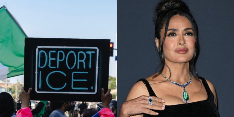 SALMA HAYEK COMPARTE RECOMENDACIONES PARA LATINOS EN CASO DE ENCUENTROS CON ICE