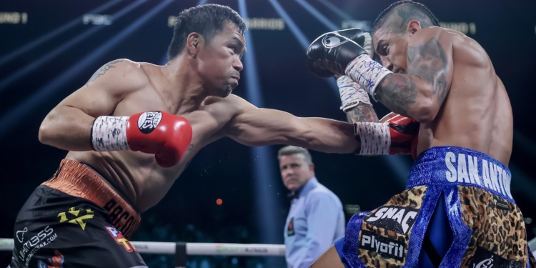 PACQUIAO SALE DEL RETIRO SIN PODER VENCER A BARRIOS