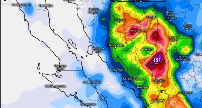 SONORA TENDRÁ CALOR EXTREMO Y TORMENTAS