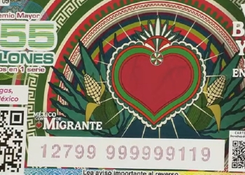 PRESENTAN BILLETE CONMEMORATIVO DE LA LOTERIA NACIONAL EN HONOR A LOS MIGRANTES