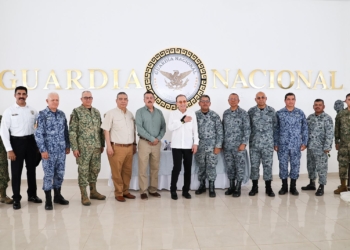 ACOMPAÑA PRESIDENTE JAVIER LAMARQUE A GOBERNADOR ALFONSO DURAZO EN INAUGURACIÓN DEL BATALLÓN DE GUARDIA NACIONAL EN CAJEME