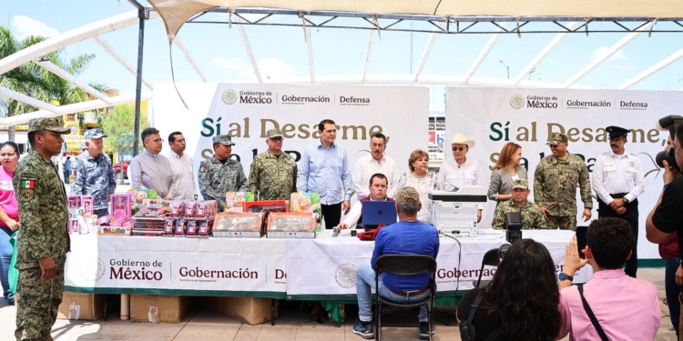 CON PROGRAMA “SÍ AL DESARME, SÍ A LA PAZ” FORTALECEN EN CAJEME SEGURIDAD Y PAZ SOCIAL