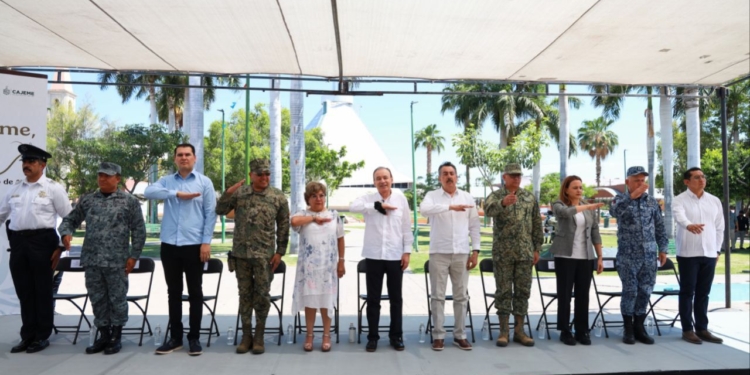 GOBERNADOR DURAZO Y BÁRCENA REFUERZAN ESTRATEGIA DE PAZ EN CAJEME CON JORNADA DE DESARME Y REHABILITACIÓN DE ESPACIOS SEGUROS