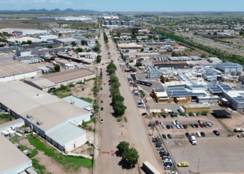 GOBERNADOR DE SONORA ALFONSO DURAZO Y JAVIER LAMARQUE DAN INICIO CON LA RENOVACIÓN DEL PARQUE INDUSTRIAL DE CIUDAD OBREGÓN