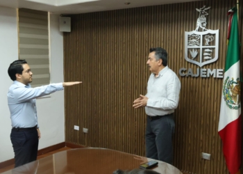 TOMA PROTESTA PRESIDENTE LAMARQUE A ROGELIO LUNA OLIVAS COMO COORDINADOR DE PRODUCCIÓN E IMAGEN INSTITUCIONAL DE CAJEME