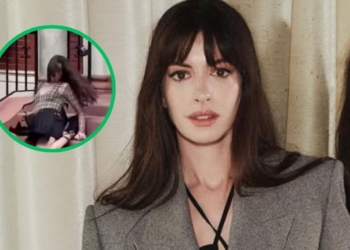 ANNE HATHAWAY SUFRE BOCHORNOSA CAÍDA DURANTE RODAJE DE ‘EL DIABLO VISTE A LA MODA 2′