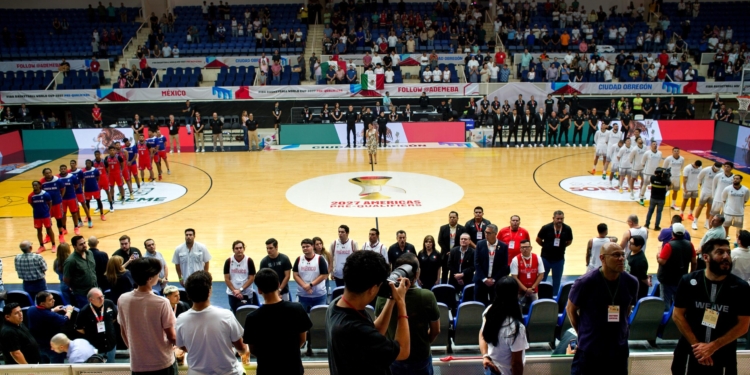 INAUGURA JAVIER LAMARQUE TORNEO “FIBA WORLD CUP PREQUALIFIERS CAJEME 2025”