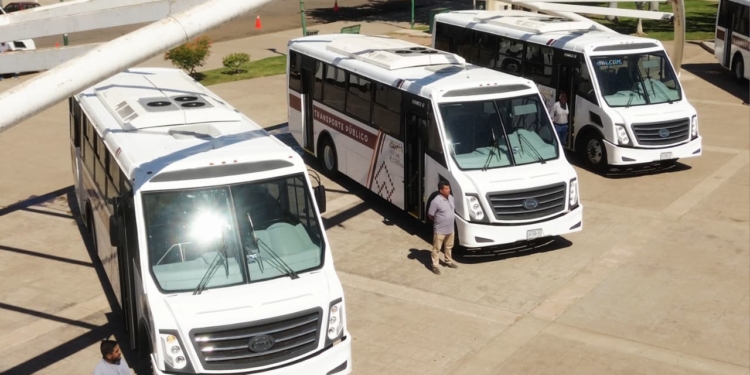 ARRIBAN A CAJEME LAS NUEVAS UNIDADES DE TRANSPORTE PÚBLICO