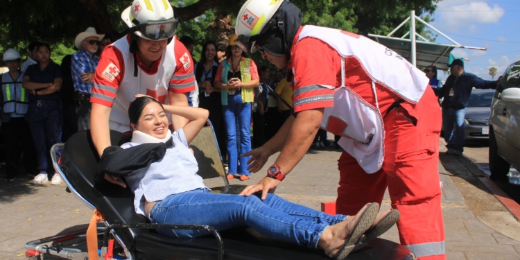 TRABAJA GOBIERNO DE CAJEME EN CONCIENTIZACIÓN Y PREVENCIÓN DE RIESGOS CON SIMULACRO