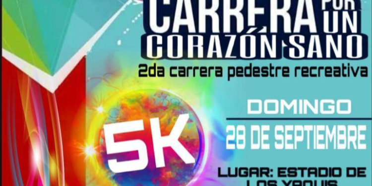 INVITAN A LA SEGUNDA CARRERA PEDESTRE RECREATIVA 5K “POR UN CORAZÓN SANO”