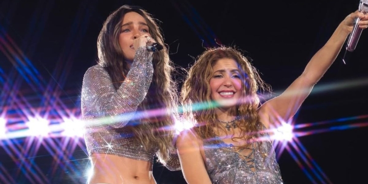 BELINDA FUE INVITADA ESPECIAL DE SHAKIRA EN CONCIERTO EN CDMX