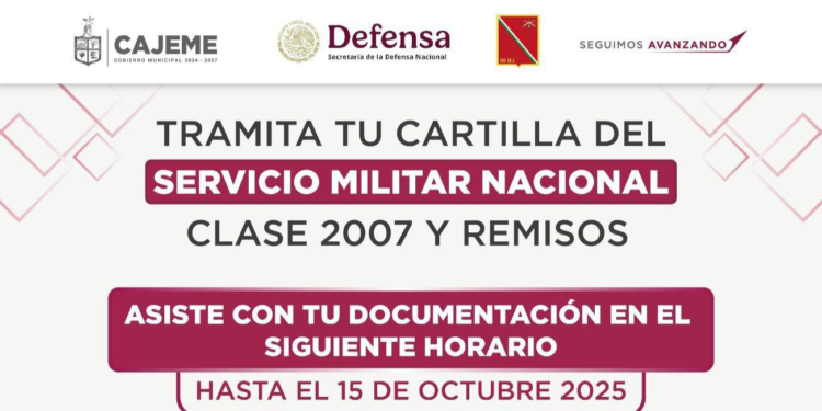 INVITAN A TRAMITAR CARTILLA DEL SERVICIO MILITAR NACIONAL A CLASE 2007 Y REMISOS