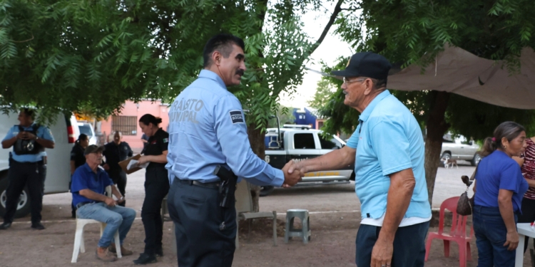 IMPULSAN EN CAJEME SEGURIDAD Y PROXIMIDAD CON EL PROGRAMA «POLICÍA COMUNITARIO» EN LA COLONIA NUEVA PALMIRA