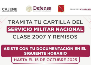 AMPLÍAN HORARIOS PARA TRÁMITE DE CARTILLA DEL SERVICIO MILITAR EN CAJEME