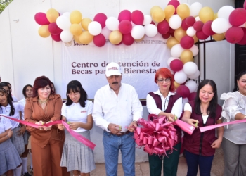 PARTICIPA JAVIER LAMARQUE EN INAUGURACIÓN DEL CENTRO DE ATENCIÓN DE BECAS PARA EL BIENESTAR EN PUEBLO YAQUI