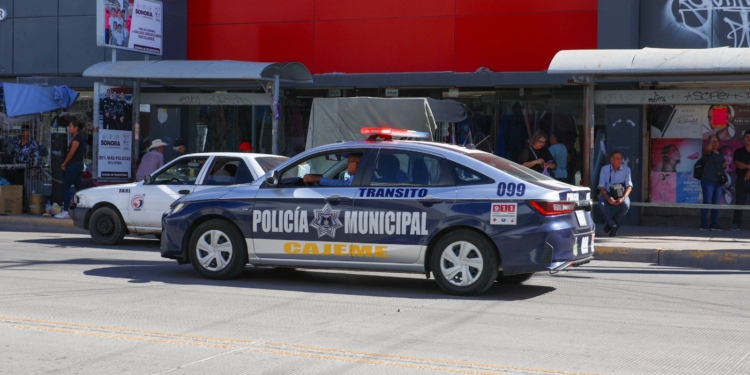 REFUERZAN SEGURIDAD EN EL CENTRO DE CAJEME POR BUEN FIN 2025