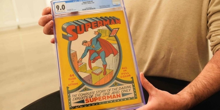 CÓMIC DEL PRIMER NÚMERO DE SUPERMAN HALLADO EN UN ÁTICO SE CONVIERTE EN EL MÁS CARO DE LA HISTORIA