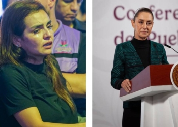 GRECIA QUIROZ, VIUDA DE CARLOS MANZO, LLEGA A PALACIO NACIONAL PARA REUNIÓN CON SHEINBAUM