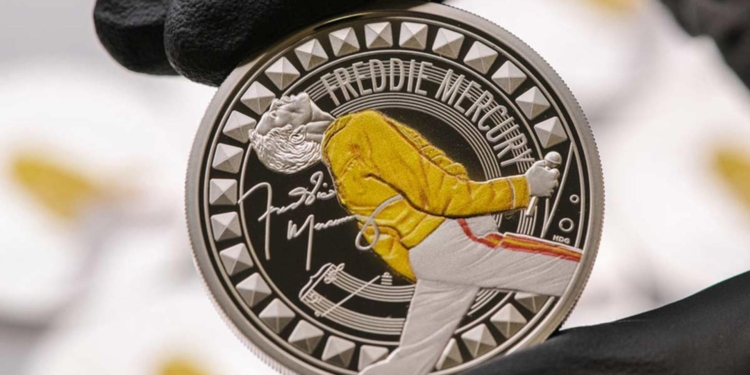 LANZAN MONEDA CONMEMORATIVA DE FREDDIE MERCURY POR EL 40 ANIVERSARIO DE ‘LIVE AID’