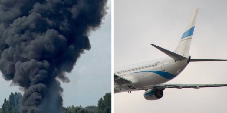 SE ESTRELLA Y EXPLOTA AVIÓN AL ATERRIZAR EN KENTUCKY