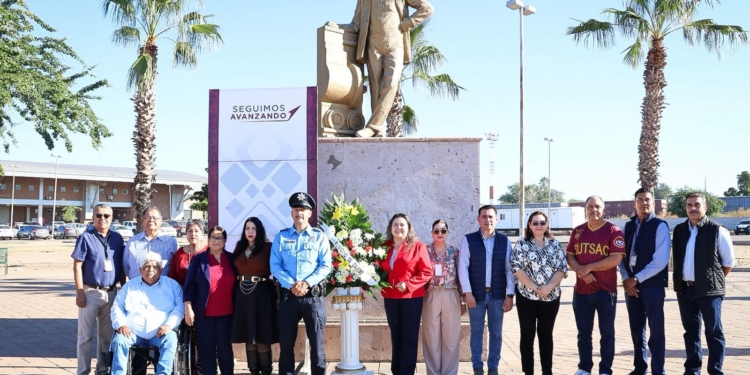 AYUNTAMIENTO RINDE HOMENAJE AL «HÉROE DE NACOZARI» EN EL 144 ANIVERSARIO DE SU NATALICIO