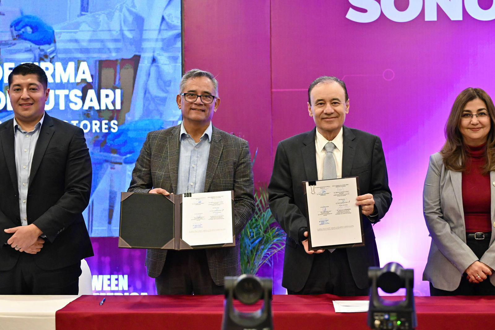 GOBERNADOR DURAZO CONCRETA ACUERDOS PARA EL CENTRO DE SEMICONDUCTORES KUTSARI Y CORREDOR COMERCIAL BINACIONAL