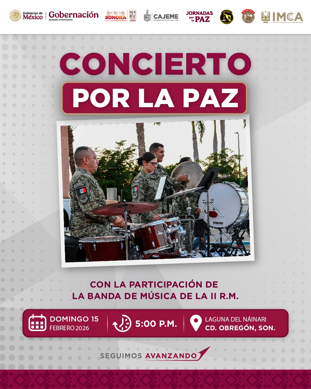 INVITA AYUNTAMIENTO A EXPOSICIÓN FOTOGRÁFICA Y CONCIERTO POR LA PAZ EN LA LAGUNA DEL NÁINARI