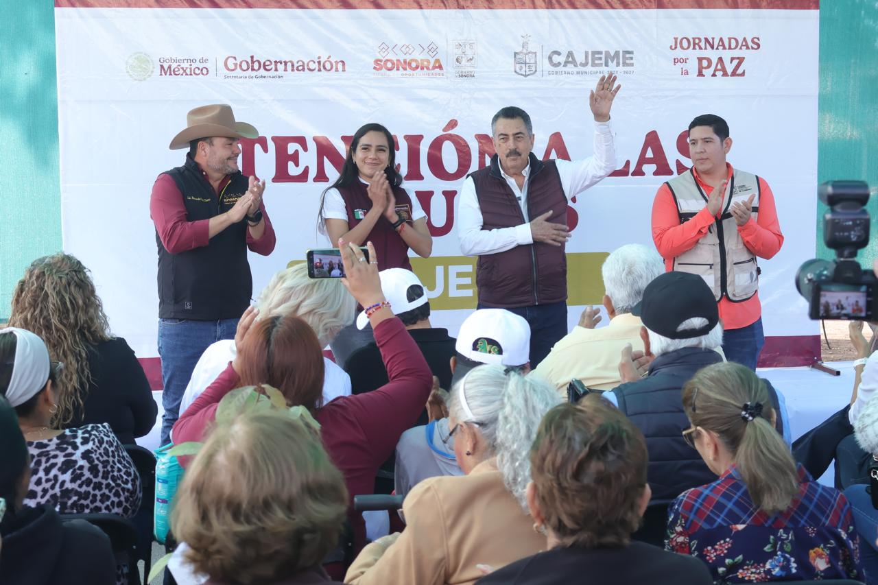 LLEVA JAVIER LAMARQUE SERVICIOS DIRECTOS A LAS COLONIAS CON LA 25ª JORNADA POR LA PAZ EN CAJEME