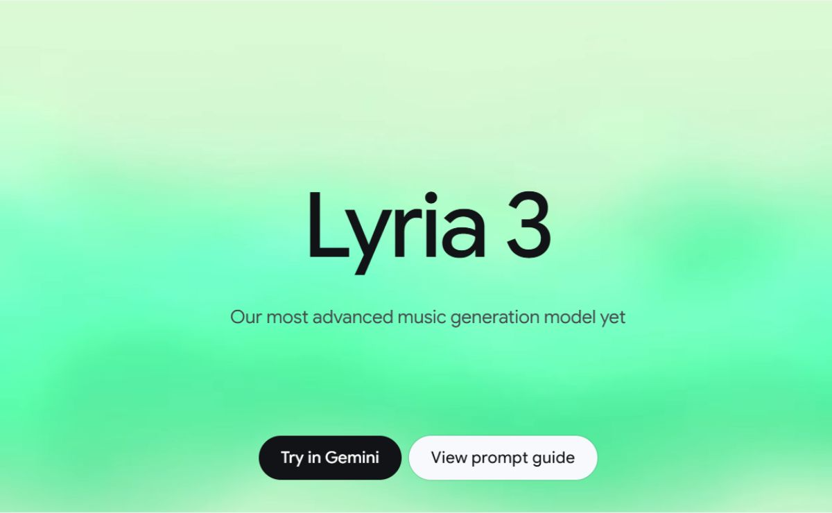 GOOGLE AGREGA LYRIA 3 A GEMINI PARA LA GENERACIÓN DE MÚSICA PERSONALIZADA