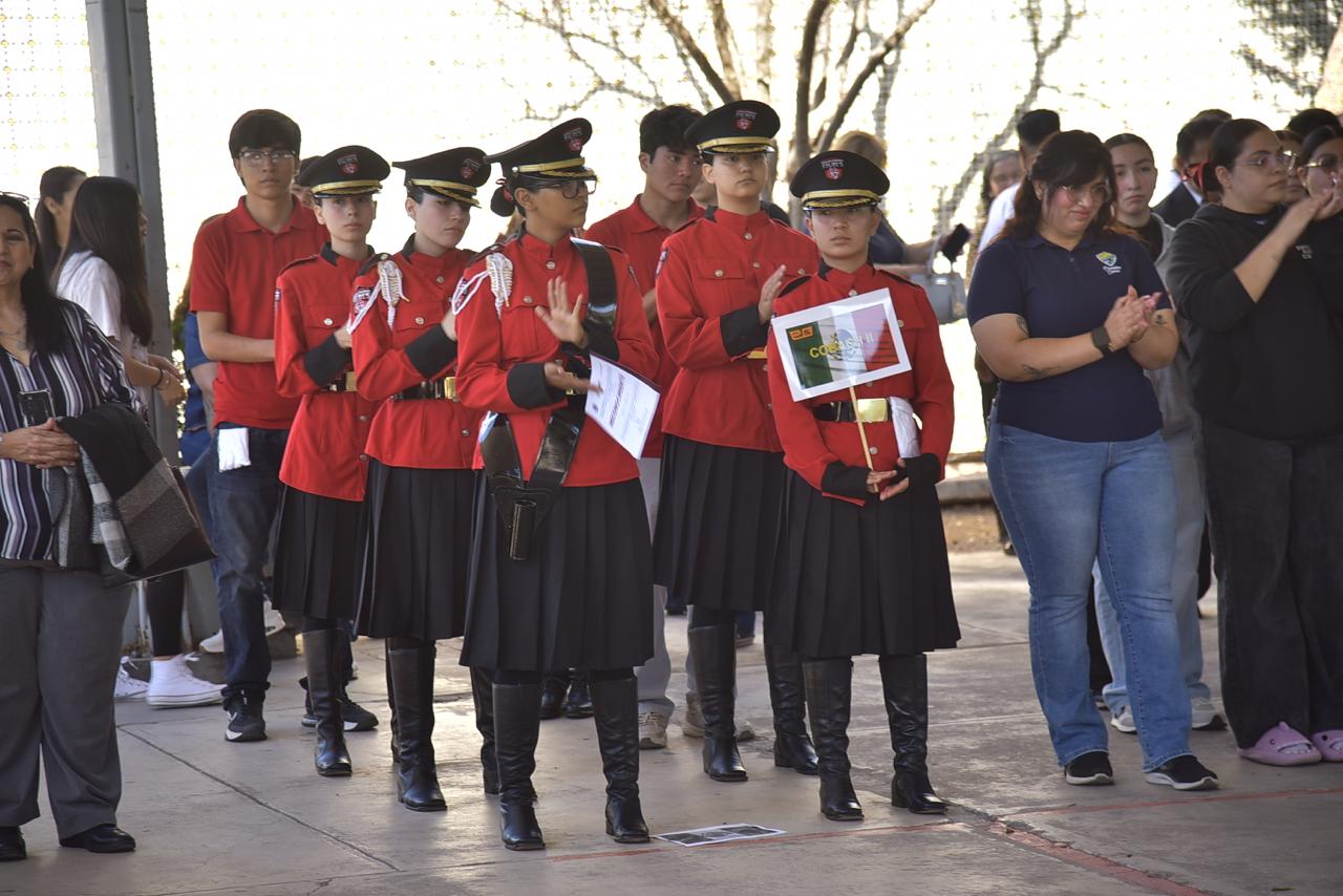FOMENTA AYUNTAMIENTO VALORES PATRIOS EN ESTUDIANTES DE SECUNDARIA Y PREPARATORIA CON CONCURSO DE ESCOLTAS Y BANDAS DE GUERRA 2026