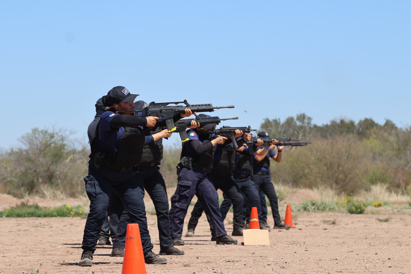 REFUERZAN FORMACIÓN DE CADETES CON PRÁCTICAS DE TIRO EN LA ACADEMIA DE POLICÍA DE CAJEME