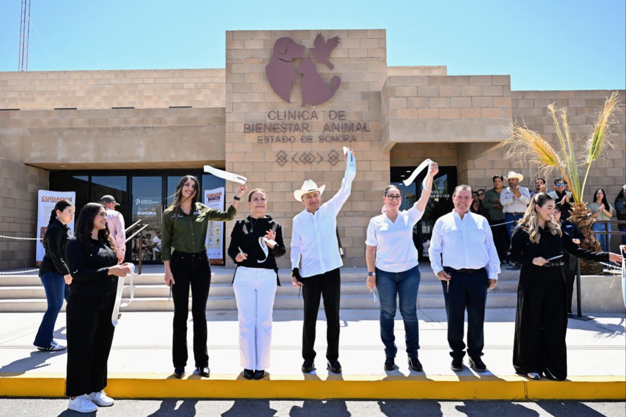INAUGURA GOBERNADOR DURAZO PRIMERA CLÍNICA DE BIENESTAR ANIMAL GRATUITA EN SONORA