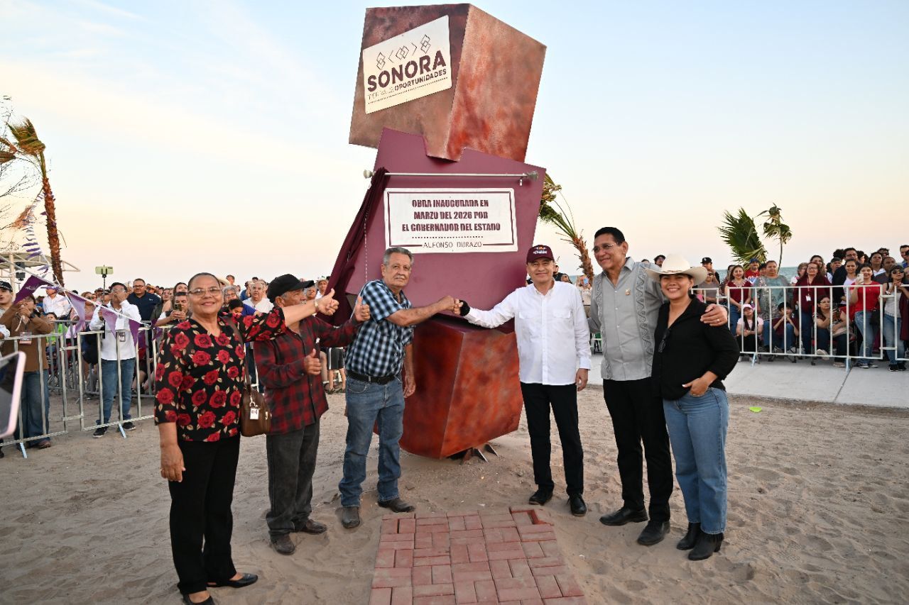 GOBERNADOR DURAZO DETONA NUEVO POLO TURÍSTICO EN EMPALME CON MALECÓN EL COCHÓRIT