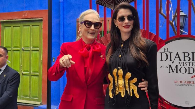 ANNE HATHAWAY Y MERYL STREEP YA ESTÁN EN MÉXICO PARA PROMOCIONAR EL DIABLO VISTE A LA MODA 2