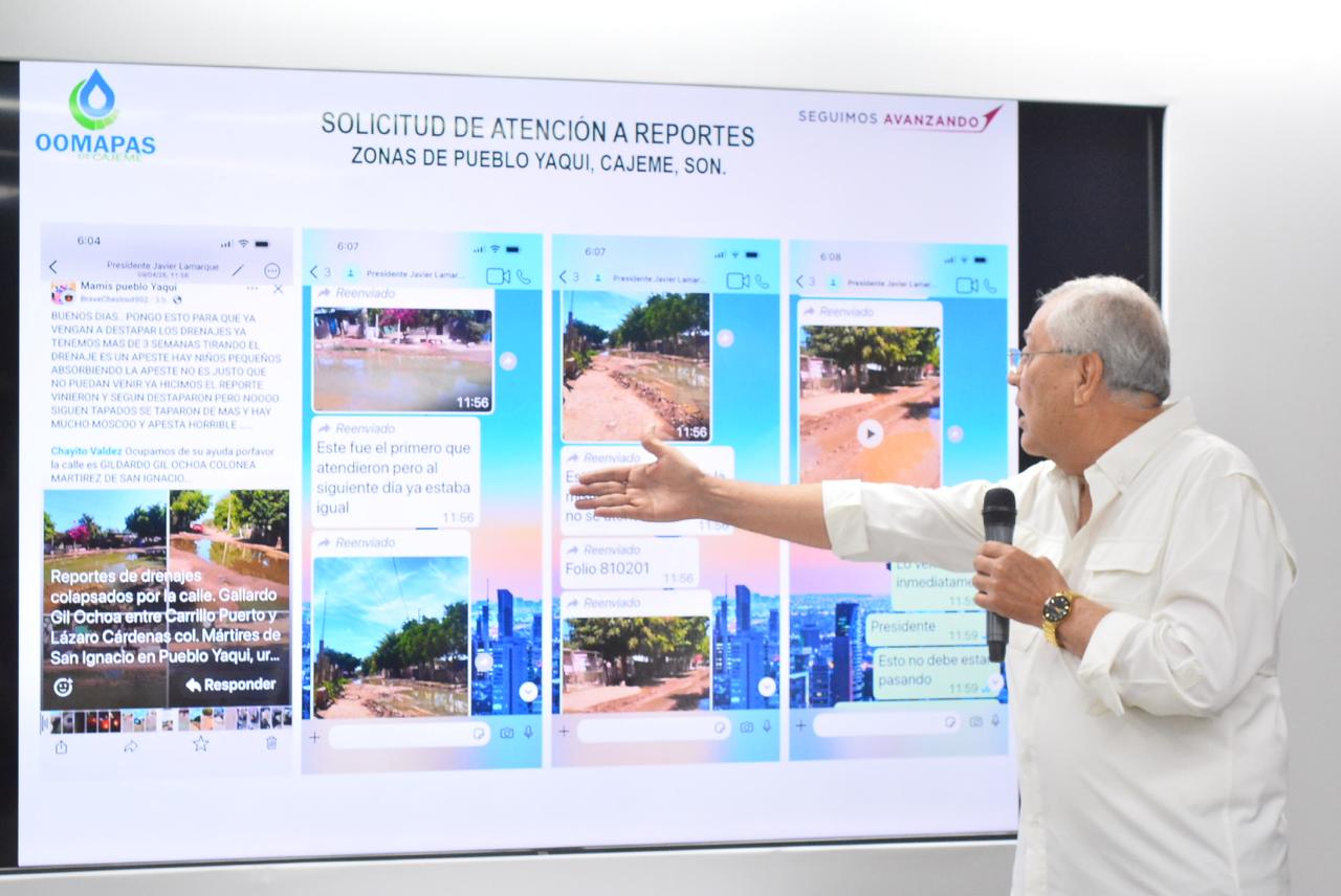 ATIENDE OOMAPASC SOLICITUDES SIMULTANEAMENTE EN CIUDAD Y COMISARÍAS