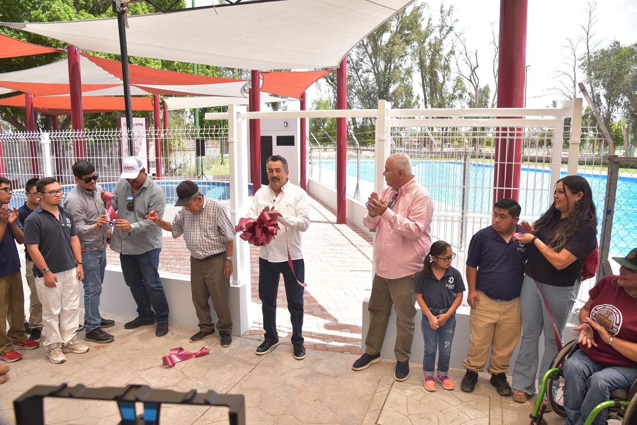 FORTALECE LAMARQUE INFRAESTRUCTURA RECREATIVA PARA LA NIÑEZ CAJEMENSE CON INAUGURACIÓN DE CHAPOTEADERO DEL DEPORTIVO ÁLVARO OBREGÓN