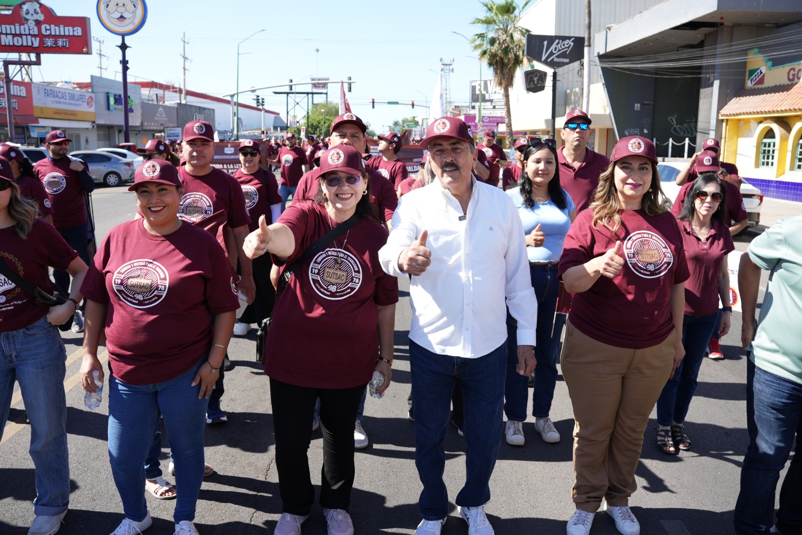 ENCABEZA JAVIER LAMARQUE DESFILE POR EL DÍA DEL TRABAJO 2026