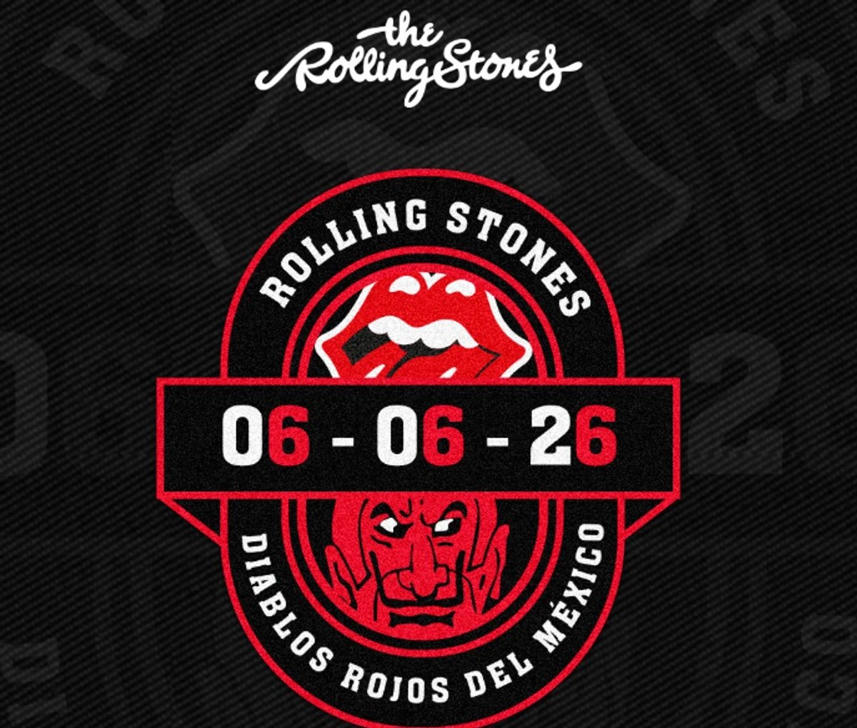 THE ROLLING STONES Y DIABLOS ROJOS DEL MÉXICO PRESENTAN MERCANCÍA Y VINILO DE EDICIÓN LIMITADA