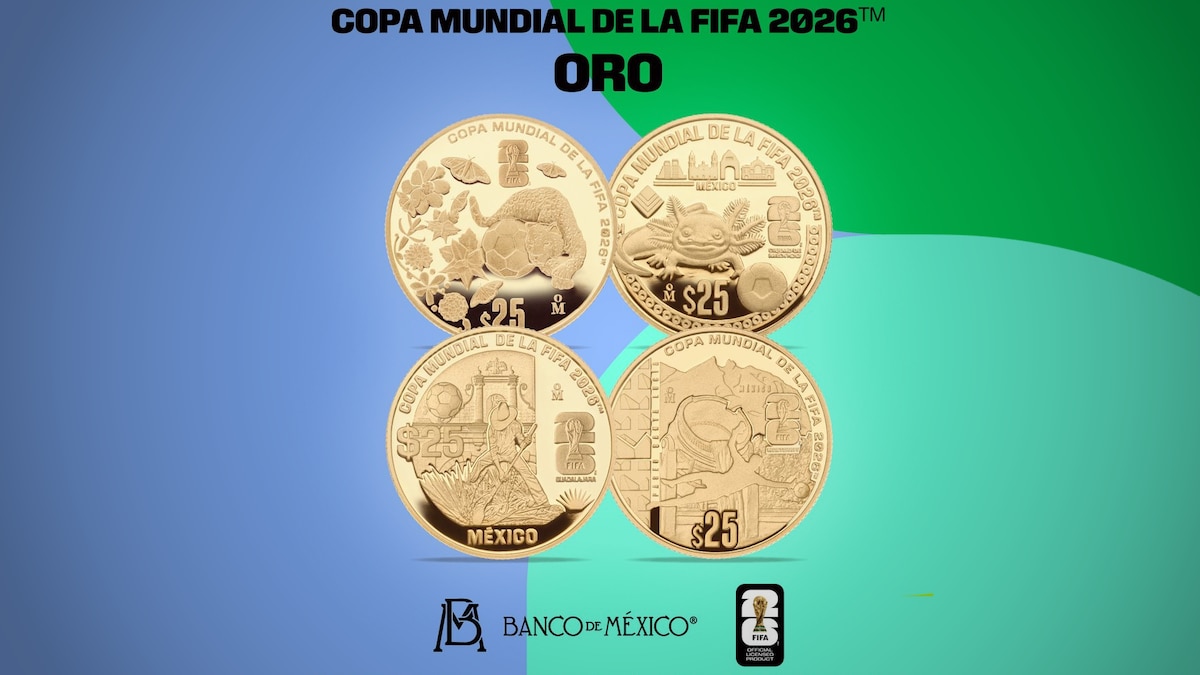 BANXICO LANZA MONEDAS CONMEMORATIVAS DEL MUNDIAL 2026; ASÍ SON LOS NUEVOS DISEÑOS