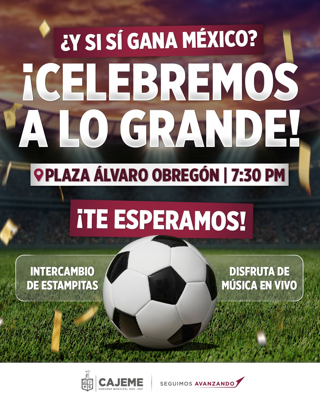 GOBIERNO DE CAJEME INVITA A DISFRUTAR EL MUNDIAL 2026 EN UN AMBIENTE FAMILIAR Y SEGURO