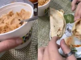 Se preparan tacos de helado; creían que el envase tenía frijoles.